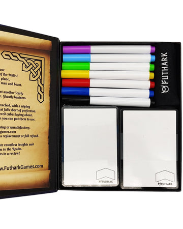 Futhark Dry Erase Mtg Tokens Set Of 60 Cards - Reversible Reusable Double-Sided Universal Tokens Proxy Card For Magic: The Gathe