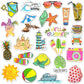 Susihi Summer Beach Stickers For Hydroflasks Cute Stickers Laptop Water Bottles Stickers Waterproof Stickers For Teens(50 Pcs)