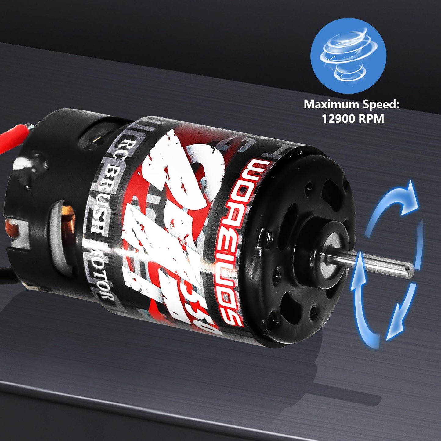 Woaeiuos 550 Brushed Motor 21T & Heatsink Combo For 1/10 Rc Truck Car Traxxas 1/10 Slash Redcat Arrma Axial Hsp Hpi Wltoys Kyosh