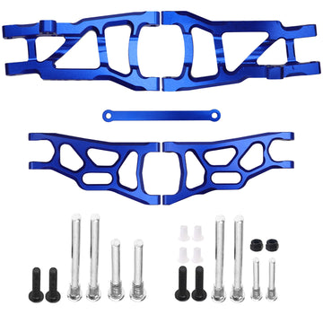Vgoohobby Aluminum Suspension A-Arms Set w/Tie Bar Front Rear Upgrades Parts Compatible with 1/10 Traxxas Slash 2WD RC Car,Repla