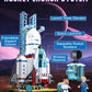 City Space Launch Center Building Set, Rocket Launchpad Building Kit With 4 Astronaut Minifigures For Stem Role-Play, Gift Toys For Boys 6-12, Compatible With Lego Space, 424 Pcs