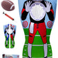 Inflatable Football Target - Double-Sided Toss Football Training Game with Mini Footballs - Fun Kids tossing Football Games for Indoors  Outdoors  Birthdays  Camping  Beach - 65 Inch