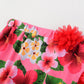 Relibeauty Hawaiian Skirt Costume For Girls Red Flowers 6 Piece Kit, 110