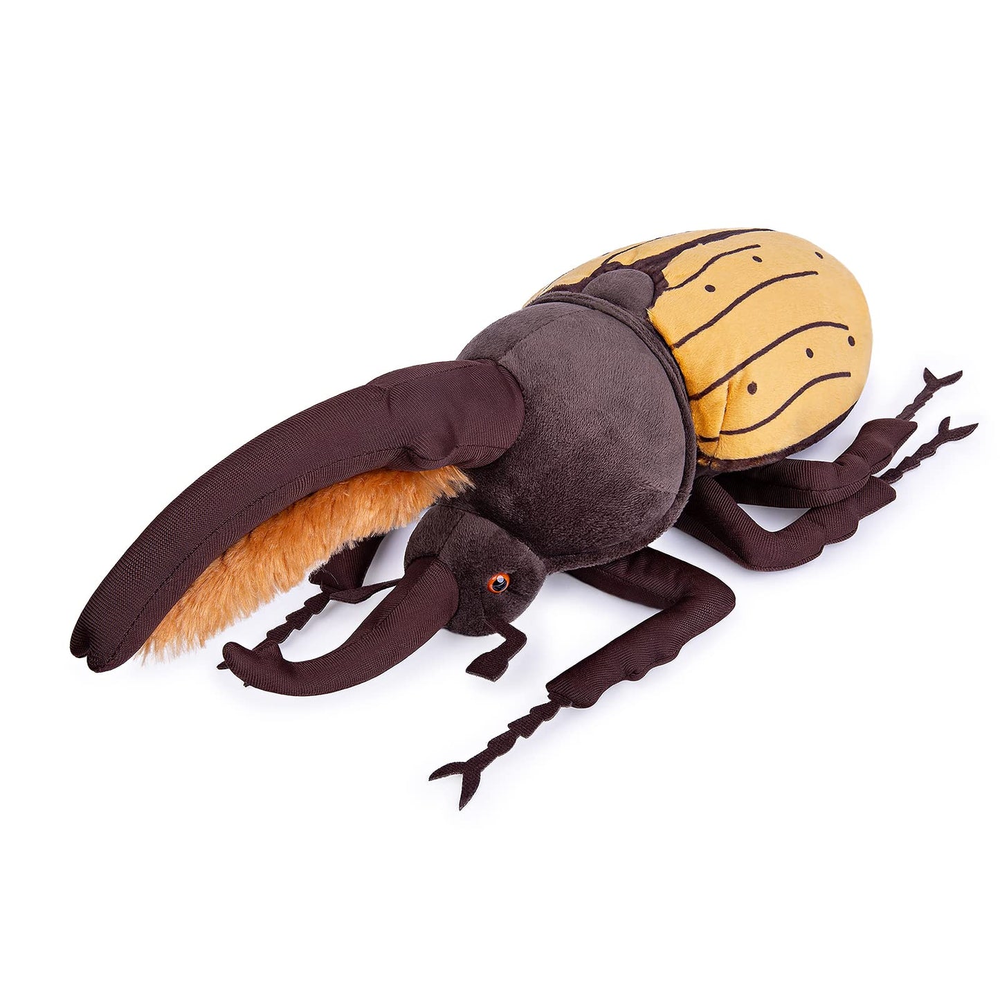 ZHONGXIN MADE Plush Insect Toy, 10" Great Halberd Beetle, Realistic Isopod Model, Soft Fabric, Unique Gift for Kids