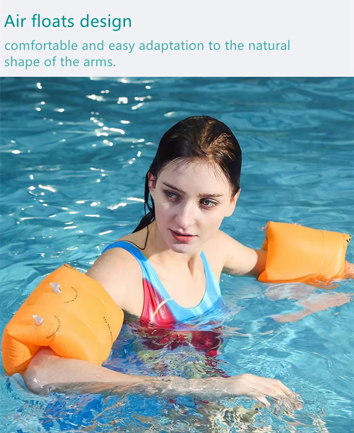 JWCBDY Kids mature-themed Swimming Arm Float Rings (8Pack) with Inflatable Pump  Children PVC Arm Floaties Inflatable Swim Arm Bands Floater Sleeves Swimming Rings