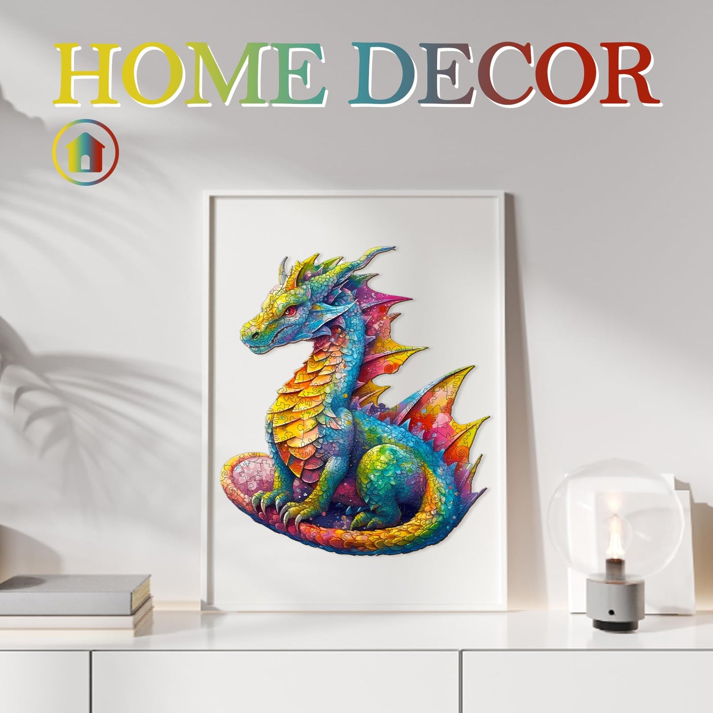 Kaayee Wooden Jigsaw Puzzles-Wooden Puzzle Adult Unique Shape Advanced Dragon Wooden Jigsaw Puzzle For Adult, Family Puzzles 12.