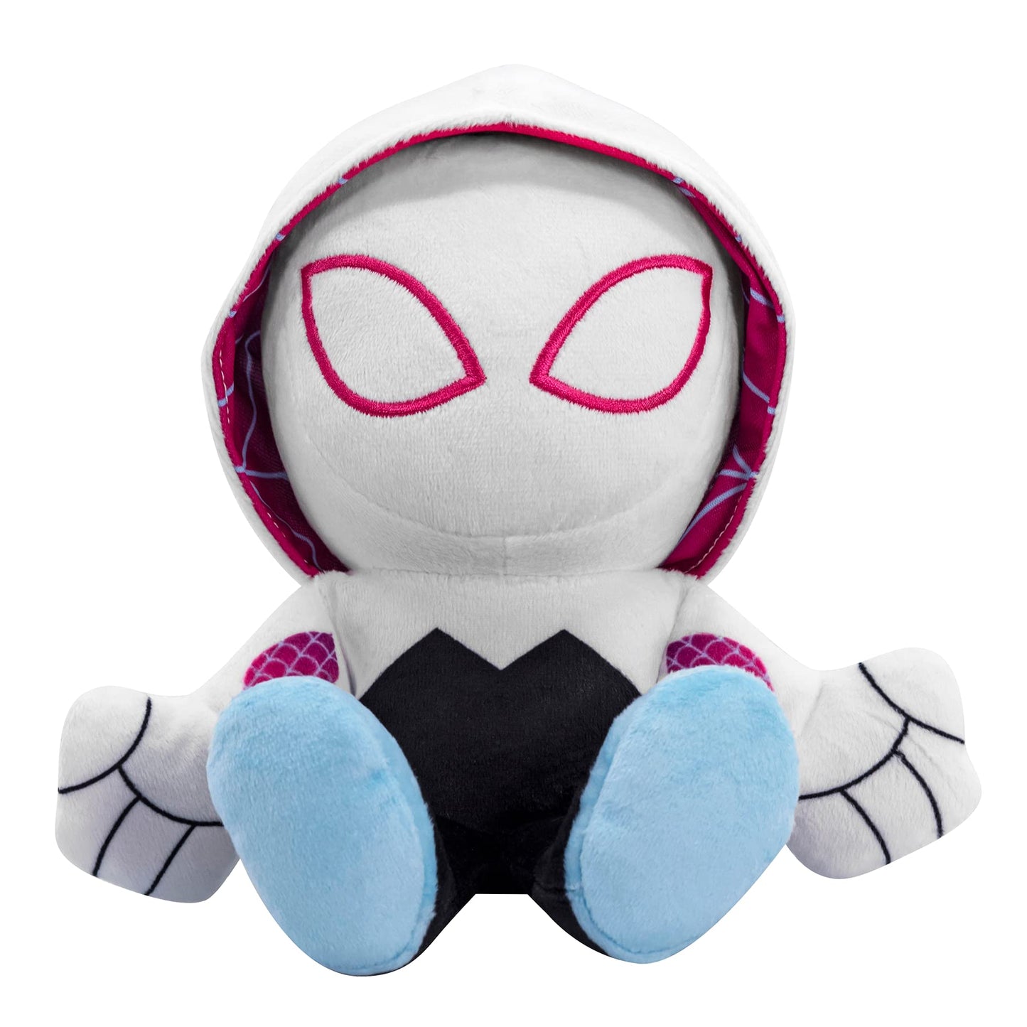 Bleacher Creatures Marvel Ghost Spider (Spider-Gwen) 8 Kuricha Sitting Plush- Soft Chibi Inspired Toy