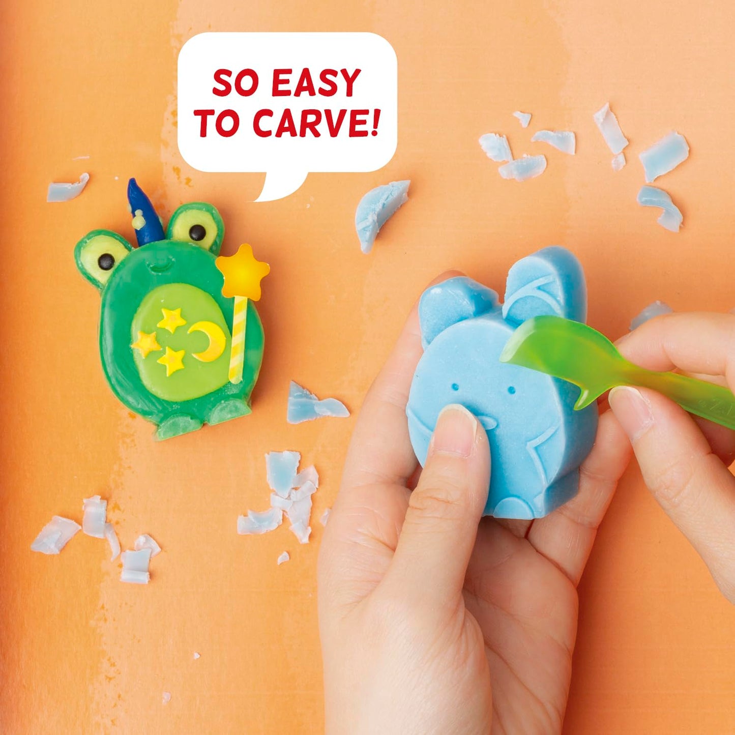 KLUTZ Easy-to-Carve Wax Animals Craft Kit