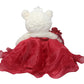 20' Quinceanera Burgundy Teddy Bear Doll With Dress - Kinnex Collections, Realistic & Unique Centerpiece B16831-7