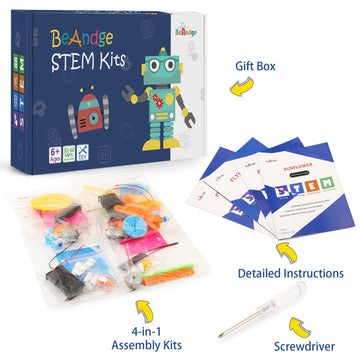 Stem Toys For Girls Age 8-12, Kids Electronic Building Engineering Craft Kits For Boys 6-8, Diy Steam Projects Science Kit 7-9 10-12, Learning Toys For Elementary Gifts For 6 7 8 9 10 12 Year Old Girl