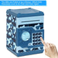 Renvdsa Cartoon Electronic Atm Password Piggy Bank Cash Coin Can Auto Scroll Paper Money Saving Box Gift For Kids (Blue Camouflage)