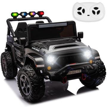 NEWQIDA 24V 2 Seater Ride on Car w/Remote Control 4wd Kids Electric Vehicles Ride on Toys Car, EVA Tires Wheels, 20'' Spacious S