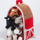 Unipak Plush Horse Barn with 5 Stuffed Horses - Red Carrying Case for Playtime Fun and Imaginative Adventures