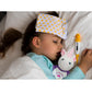 Flutter Hut Get Well Soon Unicorn Plush Pink Sparkles Message T-Shirt Purple Sleeves 8 Inches