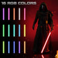 Smooth Swing Dueling Lightsabers with APP - Infinite RGB 16 Colors Changeable Light Sabers, Motion Control Metal Hilt Light Sabe