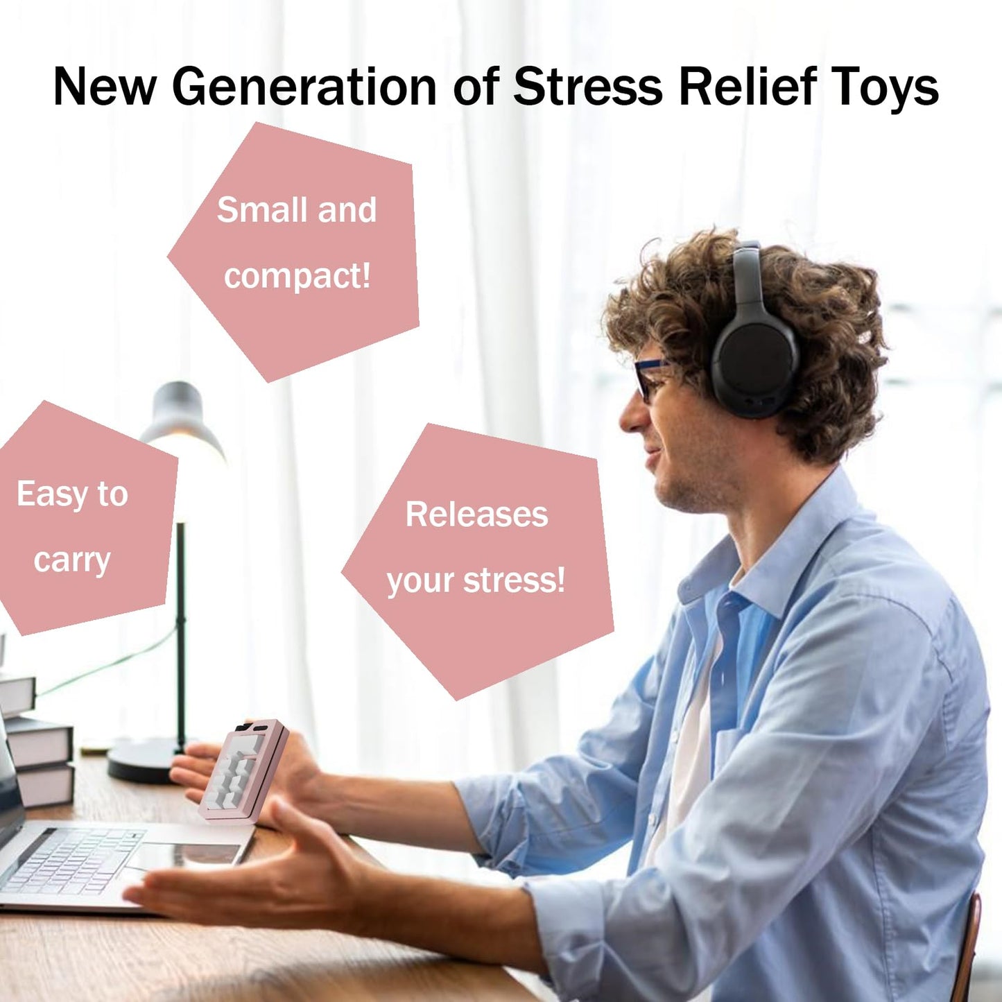 Keyboard Fidget Clicker Toy for Adults, Fidget Keyboards Sensory Fun Toys for Anxiety Decompression, Gift Christmas Ideal for Lo