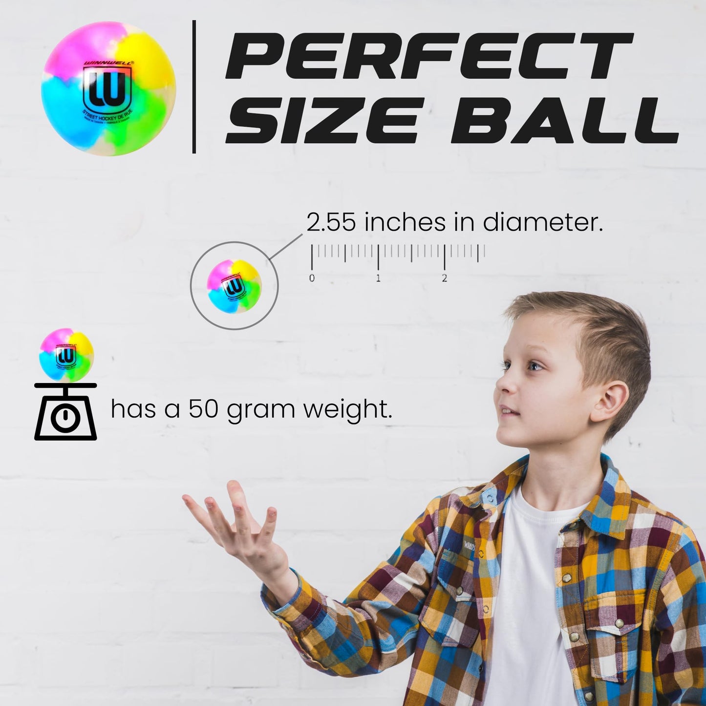 Winnwell Sports Street Hockey Balls - Indoor & Outdoor Balls With Storage Bag - Hockey Gear Ideal For Road, Or Street Hockey Gam