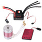 Rc Car 1:10 Scale 3650 5200Kv Brushless Motor & 120A Esc & Programming Card Pi65 Waterproof Motor & Electronic Speed Controller