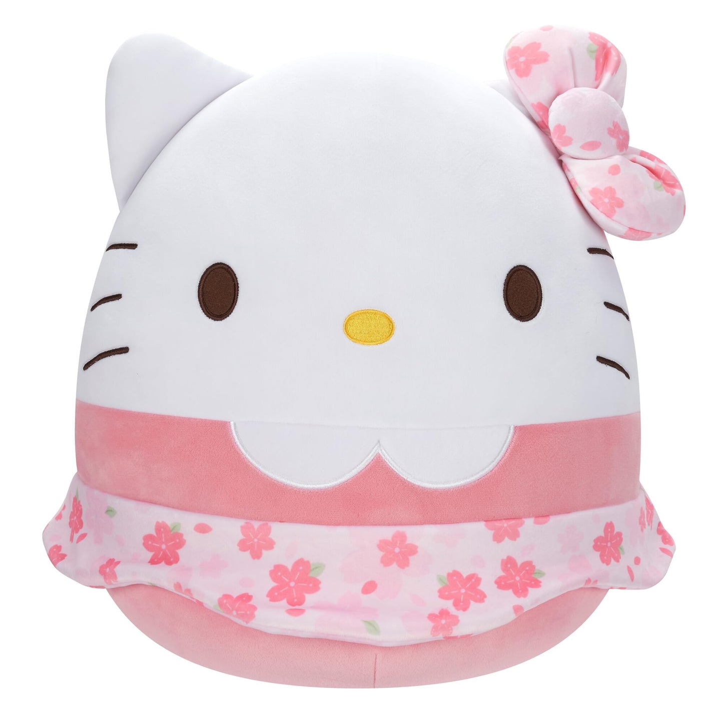 Squishmallows Original Hello Kitty 14-Inch Plush - Floral Dress & Bow, Soft Polyester, Model SQSN00332