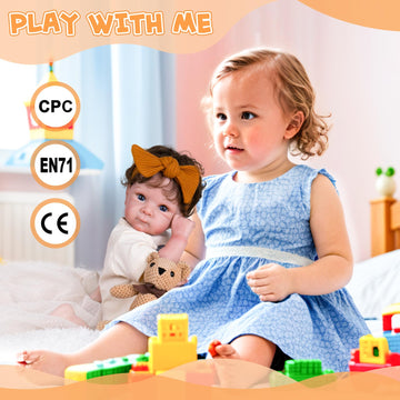 Aori Lifelike Reborn Baby Dolls - Realistic Baby Dolll 20 Inch Real Life Girl Newborn Doll, Coming With Gift Box Set For Kids 3+