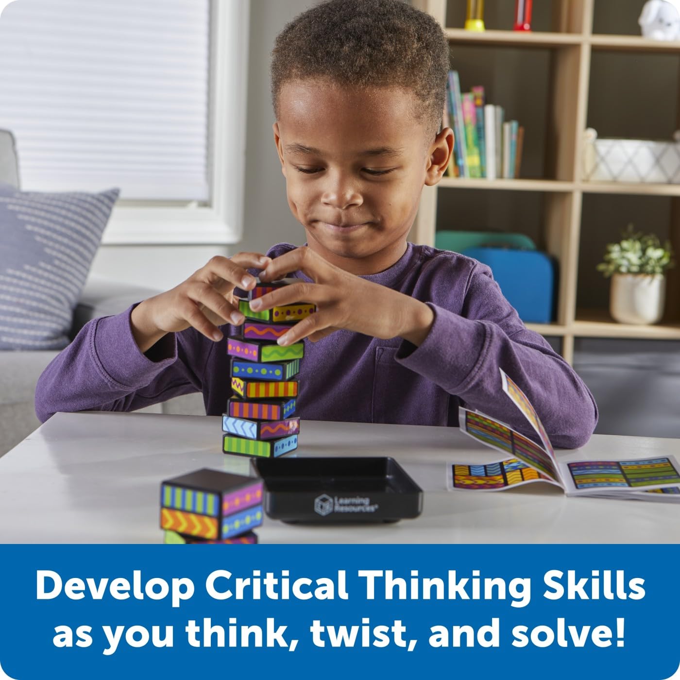 Learning Resources Brainometry Cubed, 3D Puzzle, Fidget Toys, Puzzles, Sensory Toys, Fidget Cube, Brain Games, Math Manipulative