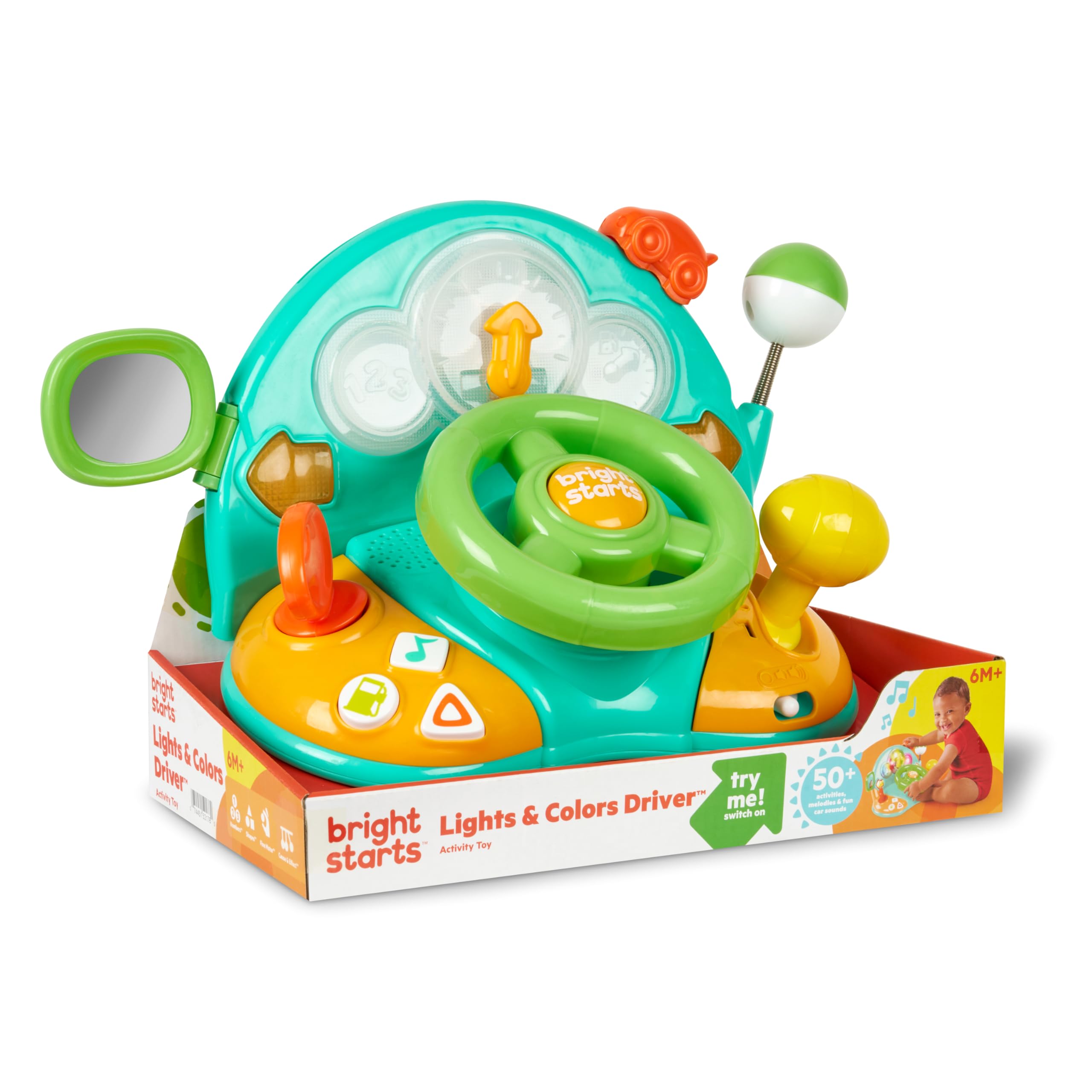 Bright Starts Musical Toy - Car Dashboard Playset - Lights & Color ...