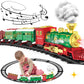 Gretex Electric Train Set With Smoke And Light For Toddlers Age 3 4 5 Year Old: Christmas Train Sets For Around The Tree With Adjustable Sound And Music Christmas Birthday Gift For Kids Age 6 7 8+