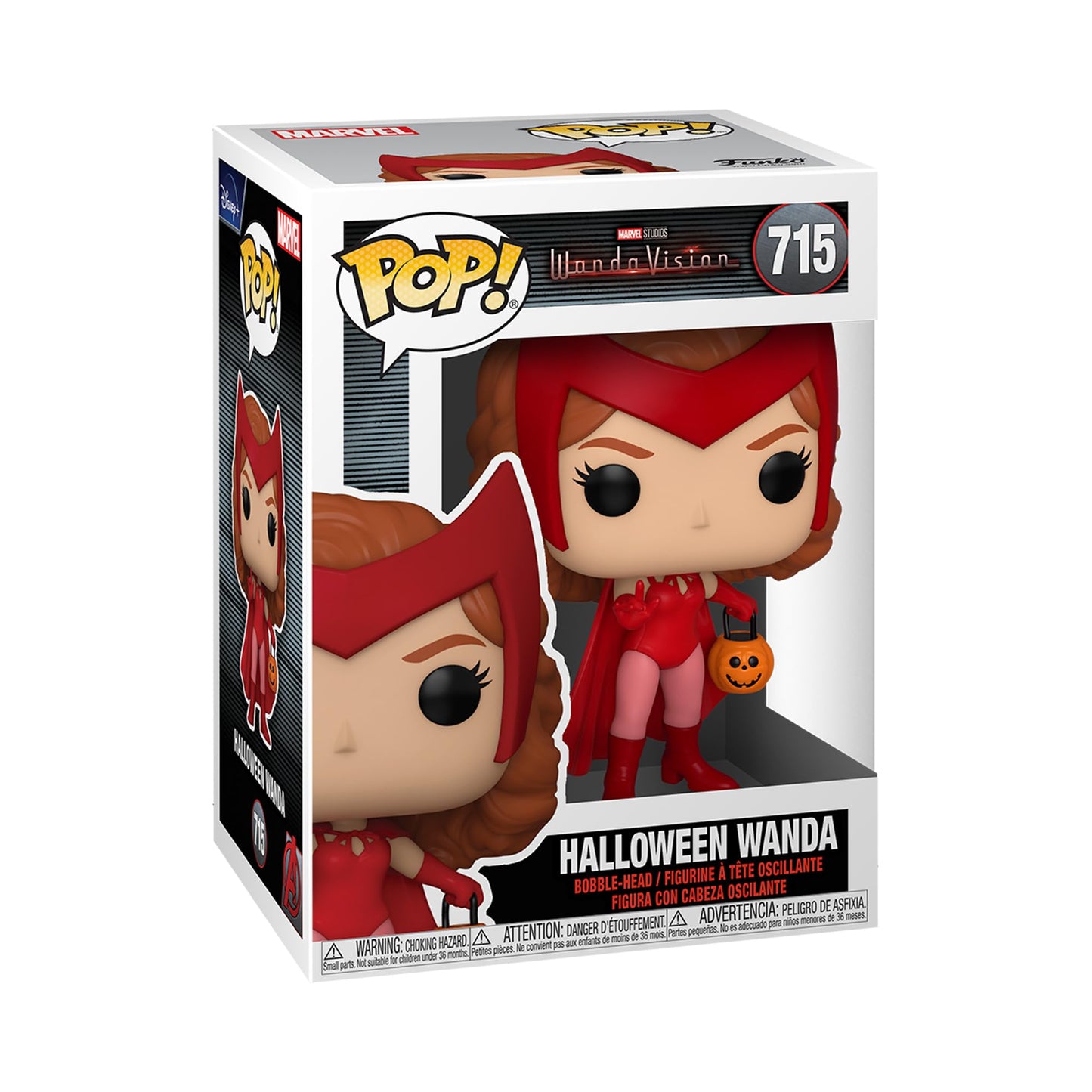 Funko Pop! WandaVision Halloween Wanda Vinyl Figure - Multicolor, Standard Size, Model 52044