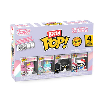Funko Pop! Bitty: Sanrio - My Melody, Pochacco (Unicorn Party), Badtz-Maru, and Chase Mini Figure - 0.9 Inch (2.2 Cm) - Hello Ki