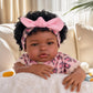 Babeside Reborn Baby Dolls Black Girl, 20 Inch Realistic Black Girl Newborn African American Real Life Baby Girl Dolls Soft Viny