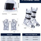 Cuffbow 4 Pcs Astronaut Costume Kids For Halloween, Space Helmet Jumpsuit Gloves Shoe Covers Set For Child Teen Boys (Silver,3-4