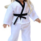 - Yin And Yang - Karate/Tae Kwon Do Outfit Includes Blouse, Pants And 5 Belts - Yellow, Green, Red, Blue And Black - Clothes Fits 18 Inch Doll (Doll Not Included)