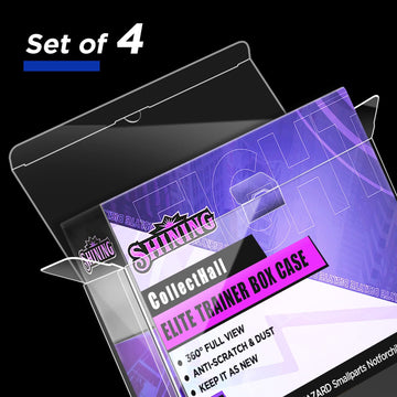 Collecthall Elite Trainer Box Protector Case, Etb Display Case Etb-Protector Case Transparent And Easy To Fold Pkmn Etb Protecto