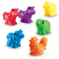 Learning Resources Jumbo Farm Counters - 30 Multi-Color Rubber Animal Toys, 5.1 inches, Ages 18+ months, Model LER7408