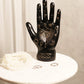 Ebros Gift Ancient Mystical Psychic Fortune Teller Chirology Palmistry Hand Palm With Lines And Symbols Figurine Decor Witchcraft Spiritual Divinity Statue For Palmists Readers (Black)