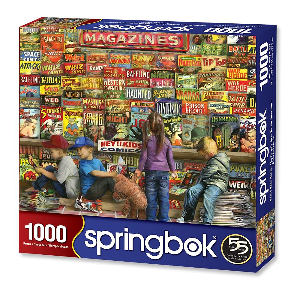 Springbok'S 1000 Piece Jigsaw Puzzle Comic Book Heaven - Made In Usa