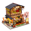 Gudoqi Diy Miniature Dollhouse Kit, Tiny House Kit With Furniture, Miniature House Kit 1:24 Scale Japanese Style Shop, Great Handmade Crafts Gift For Birthday Christmas Day