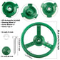 Haconba 2 Pack Steering Wheel Playset Plastic Pirate Ships Wheel With Mounting Tools For Kids Playground Outdoor Gym(Green,Blue)