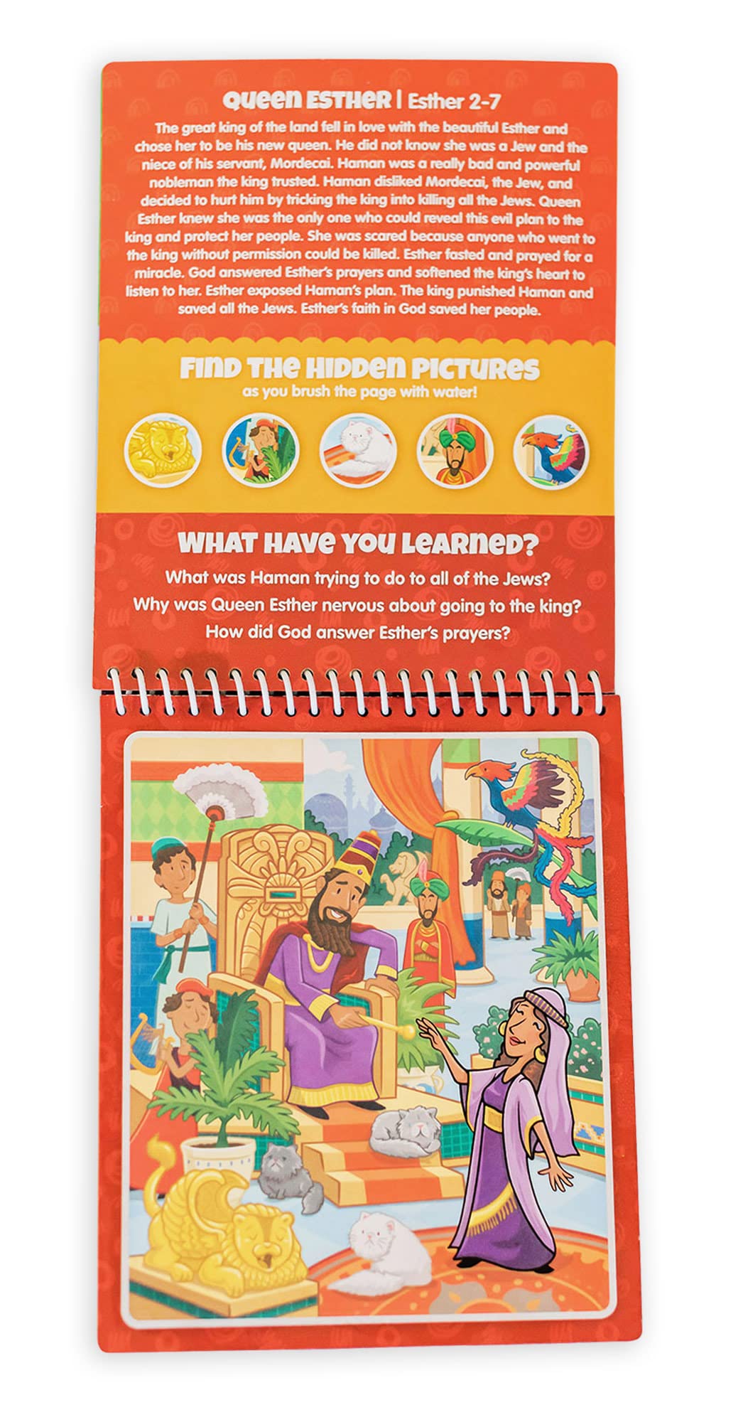 Aqua Brush Old Testament #1 Color With Water Activity Book, Bible School, Preschool, Elementary, Primary, Christian, Religion, F