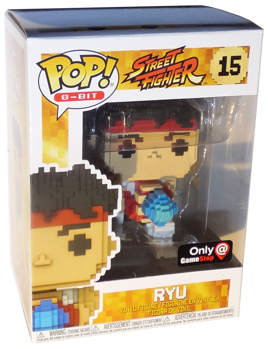 Funko Ryu - Street Fighter 8-Bit Pop! Vinyl Figure #15 Gamestop Exclusive