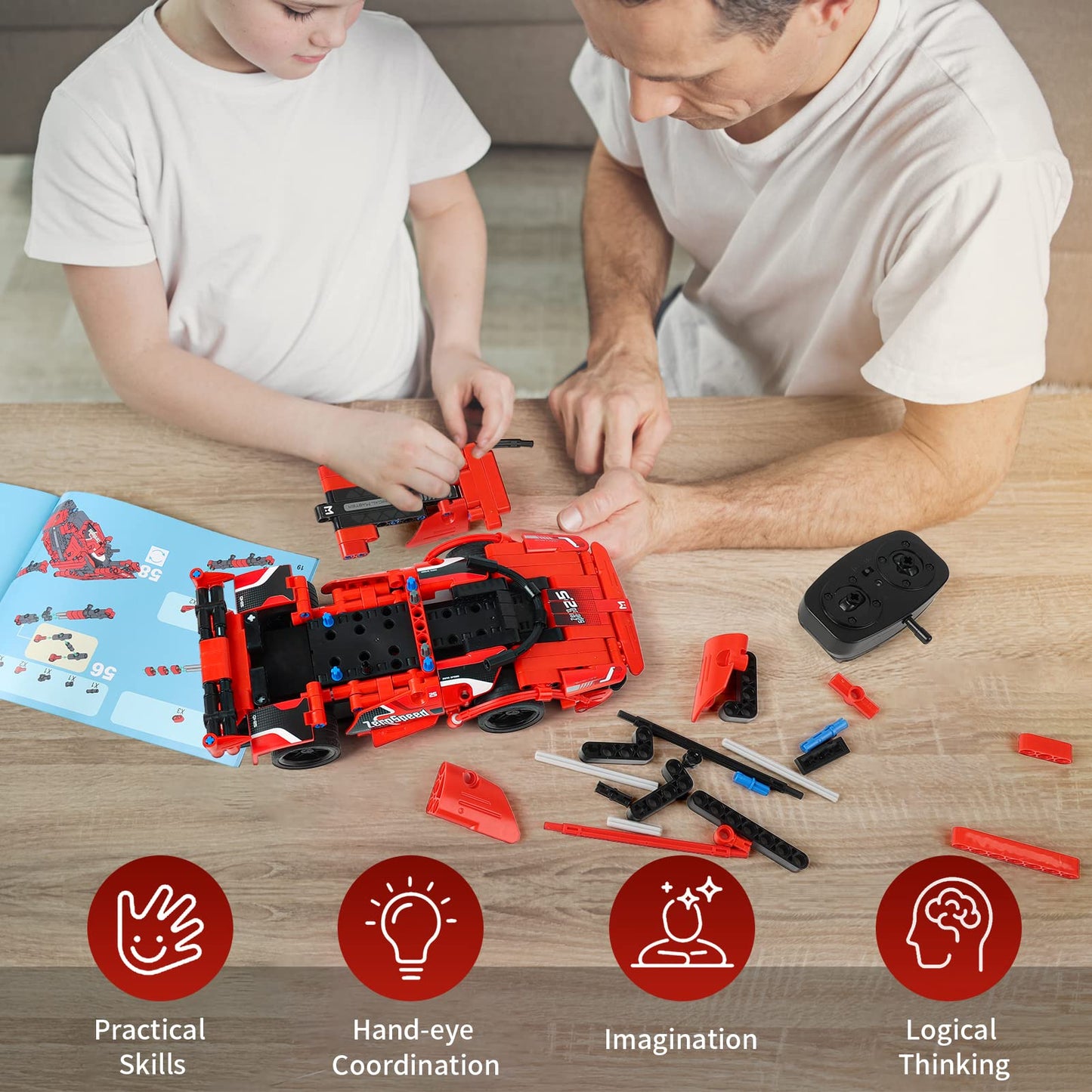 Rc Toy Best Birthday Gifts For Age 6 7 8 9 10 11 12 Years Old Kids Boys Girls 2 In 1 Remote Control Racing Car Building Blocks 3