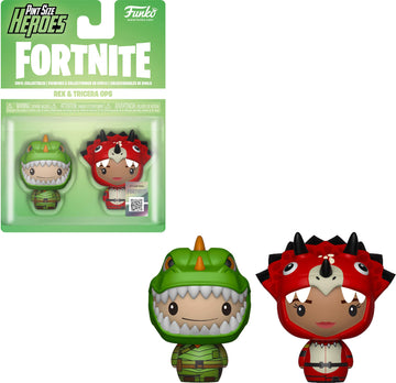 Funko Pint Sized Heroes: Fortnite A - Rex & Tricera Ops - Collectible Vinyl Figure - Gift Idea - Official Merchandise - For Kids & Adults - Video Games Fans - Model Figure For Collectors And Display