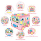 Syozac Toys for 1 Year Old Girls Learning Toy with Music/Math/Activity Game 8 in 1 Interactive Baby Early Educational Toy Montes