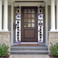 LASKYER Happy 82nd Birthday Decorations,82nd Purple Balloon Birthday Theme Door Hanging Banner Sign,82 Years Old Bday Party Supp