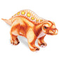 Real Planet 14.5' Dinosaur Plush Toy - Little Boy Dinosaur Toys, Dinosaur Stuffed Animals, Dino Plushie, Baby Stuffed Dinosaur, (Brown Lotosaurus, 14.5') (17' Long)