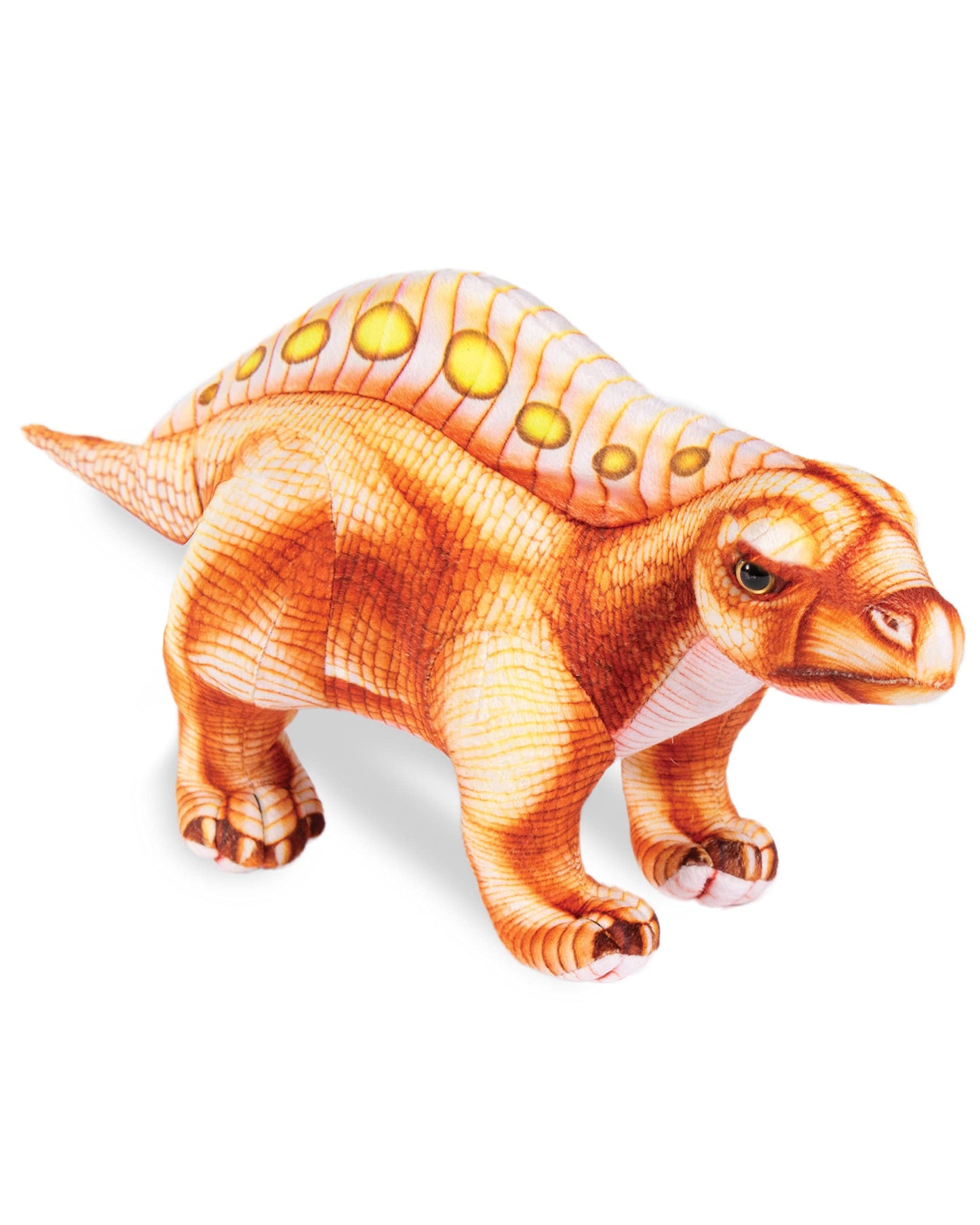 Real Planet 14.5' Dinosaur Plush Toy - Little Boy Dinosaur Toys, Dinosaur Stuffed Animals, Dino Plushie, Baby Stuffed Dinosaur, (Brown Lotosaurus, 14.5') (17' Long)