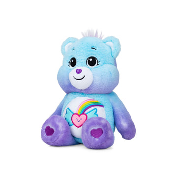 Care Bears 14" Dream Bright Bear Plush - Light Blue Soft Stuffed Animal for Ages 4+, Model 22425, Cuddly Gift for Kids