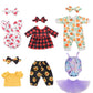 Sweet Dolly Doll Clothes New Born Baby Doll Clothes, Plaid, Jumpsuit, Tutu Skirt Doll Accessories For 15 Inch 16 Inch 18 Inch Ba