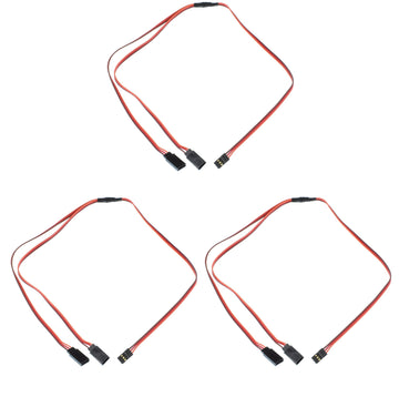 Apex RC Products JR Style 24'' / 600mm Servo Y Harness - 3 Pack #1035