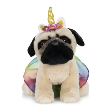 GUND Doug The Pug Unicorn Tutu Plush Dog Stuffed Animal, 9" - Soft Plush Toy in Unicorn Tutu Design